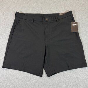 Callaway Men’s Opti-Dri Stretch Golf Shorts Black Caviar 38x8” UPF Wicking NWT